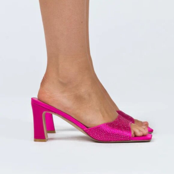 Pink Rhinestone Heels - Size 7 - Picture 6 of 6